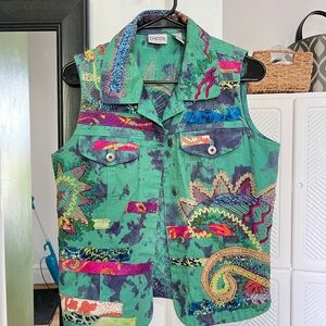 Womens Vintage CHICO’s Gilet vest